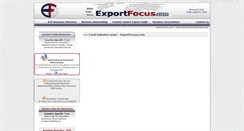 Desktop Screenshot of food.exportfocus.com